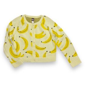 Tea Collection Girls XS Fruity Fun Banana Cardigan